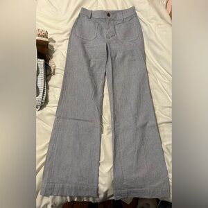 J. Crew Gray Wide-Leg Pants